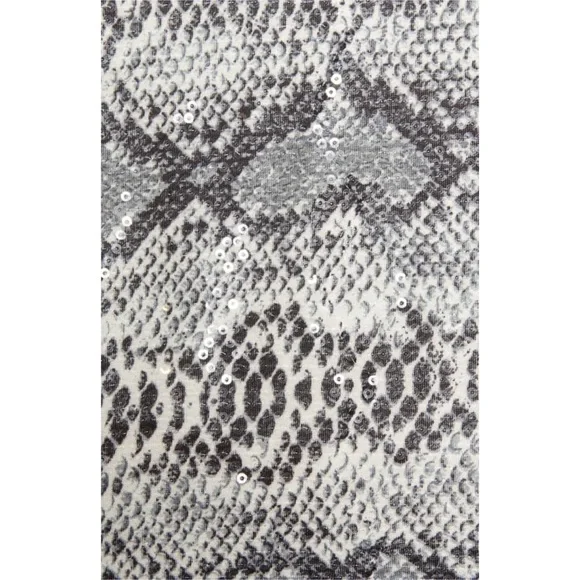 🎁ENDLESS ROSE Snakeskin Cropped Sequin Cami Top - Picture 8 of 9